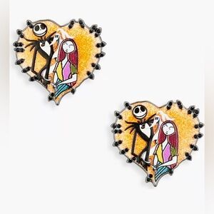 Baublebar Disney Nightmare Before Christmas Jack and Sally Heart Shaped Earrings